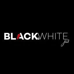 Black & White Food logo.